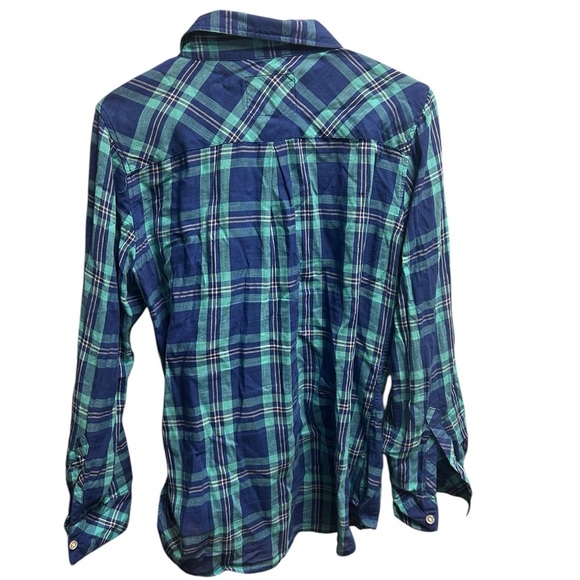 Rails Blue and Green Plaid Button Down Shirt - Picture 2 of 5